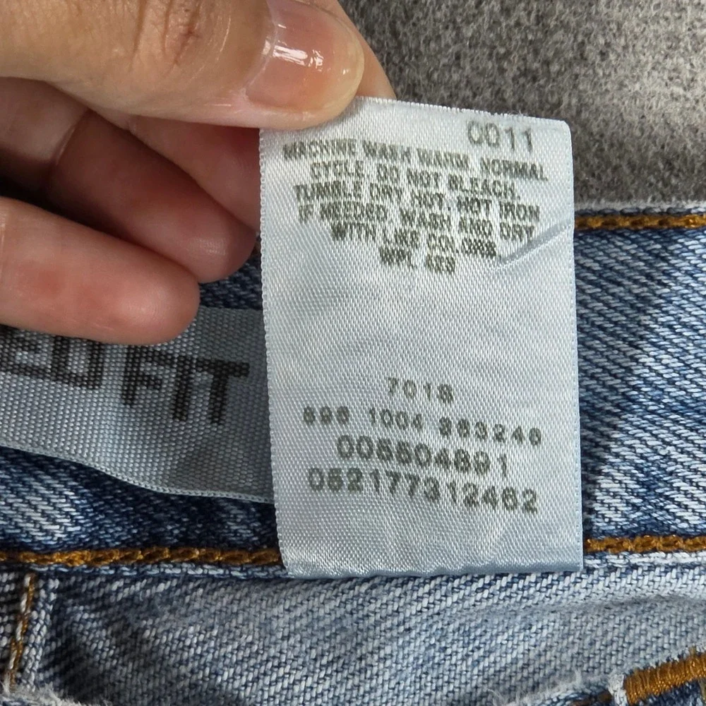 Levi's 550 Relaxed‎ Fit Jeans Men W36 L30 Light Wash Blue Denim Tapered Leg